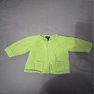 Lands end 6-12 months greens knit sweater